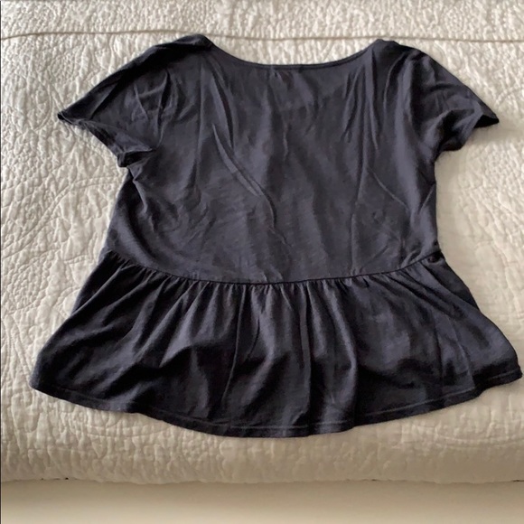 Vneck Peplum Tee - Picture 2 of 2
